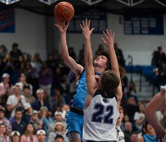 Breese Central vs Breese Mater Dei Illinois boys basketball February 23 2023 Paul Halfacre 15649